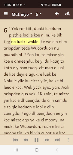 Dinka, Padang Bible Screen 3