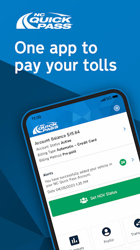 Android application NC Quick Pass screenshort