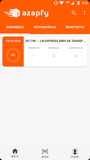 Android application Azapfy Motoristas screenshort