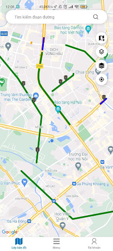 Android application Quản lý hạ tầng giao thông screenshort
