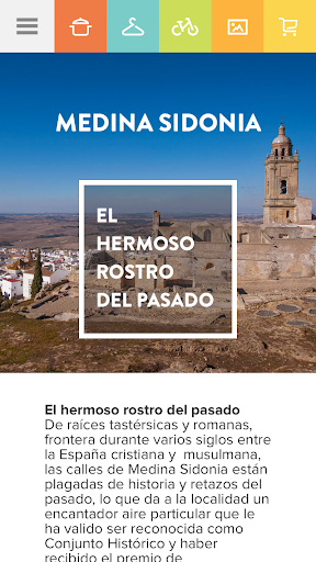 Android application Conoce Medina-Sidonia screenshort