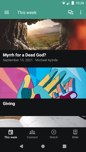 Android application Cypress Grove Fellowship screenshort