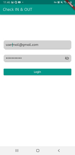 Android application Check In screenshort