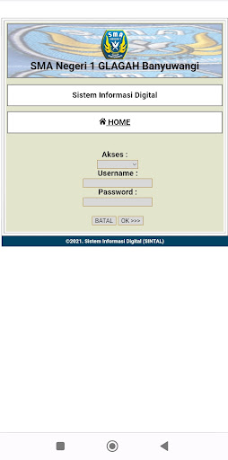 SMAN 1 Glagah Sintal Screen 2