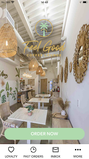 Android application Feel Good Coffee Lounge screenshort