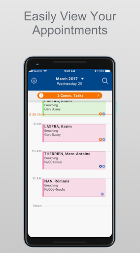 Android application VCA MySchedule screenshort