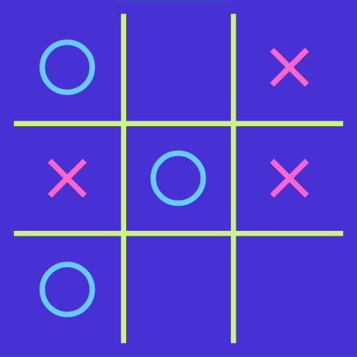 Tic Tac Toe 3 In A Row X and O logo