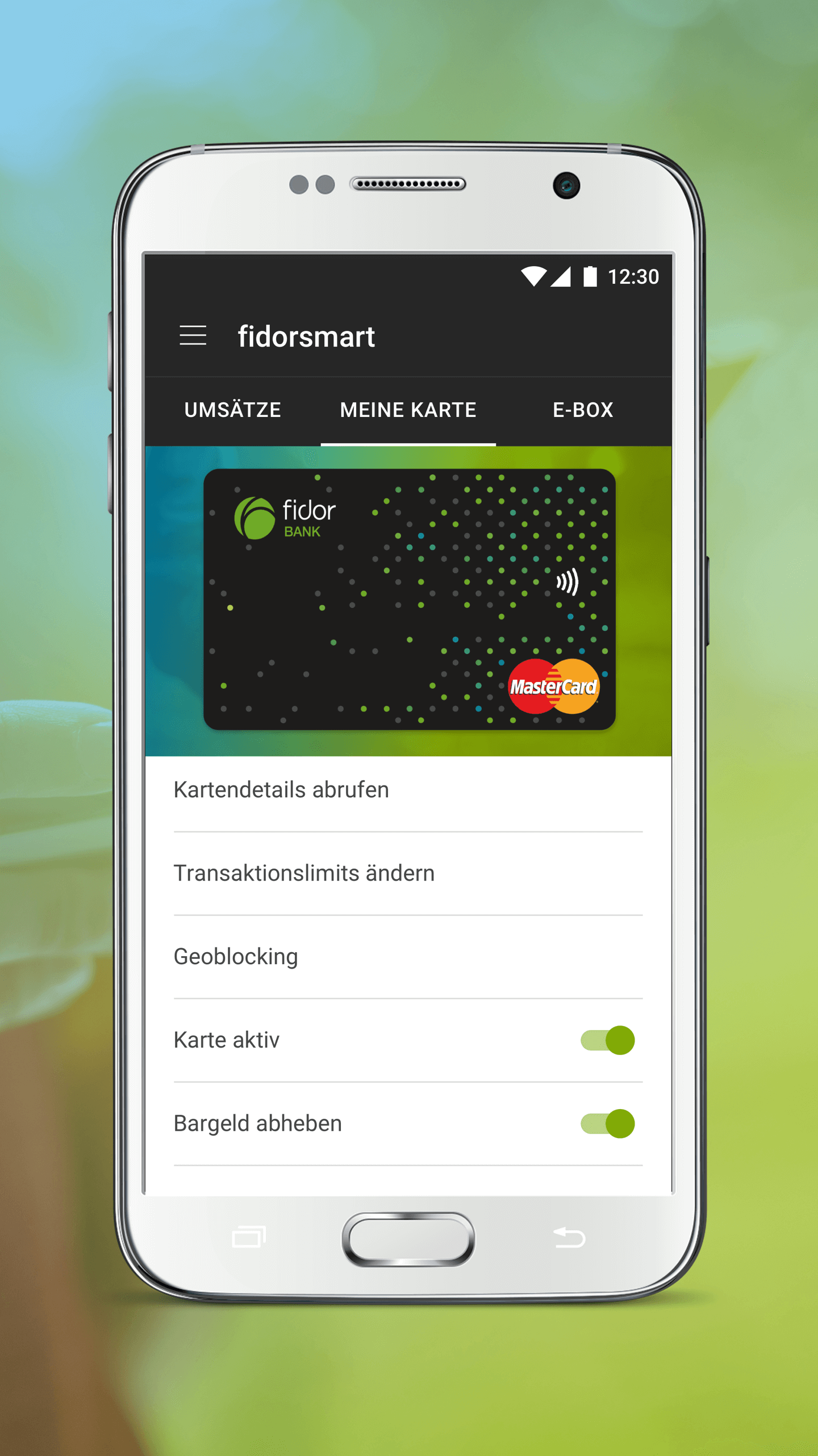 Android application Fidor Smart Banking screenshort