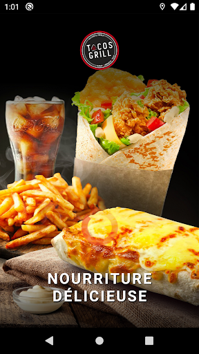 Android application Tacos grill Restaurant screenshort