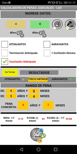 Calculadora de Penas Judiciales - LxS - Peru