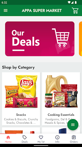Android application APPA SUPER MARKET screenshort