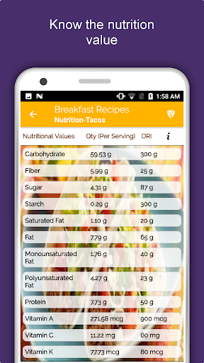 Screenshot of Healthy Breakfast Recipes Book