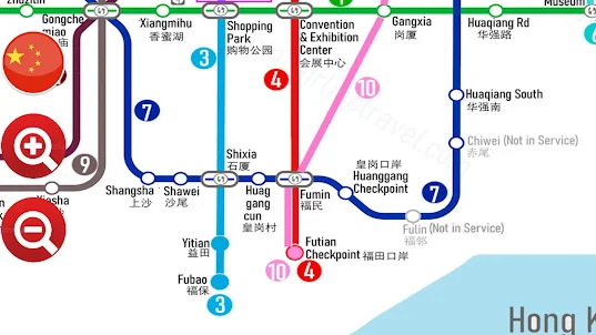 最新香港深圳地鐵圖