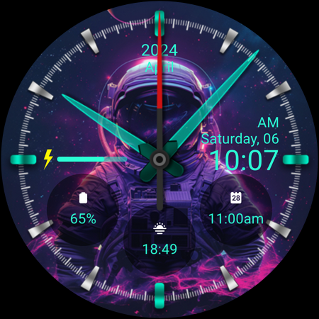 ART028 Astronaut Watch Face screenshot 26