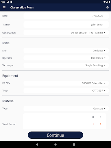 Mining Skills Training Screen 3