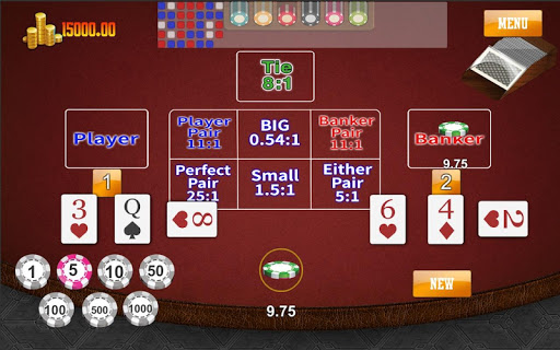 Baccarat : CasinoKing game Screen 2