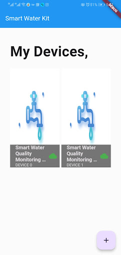 Android application Smart Water Kit screenshort