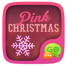 「GO SMS PINK CHRISTMAS THEME」圖示圖片