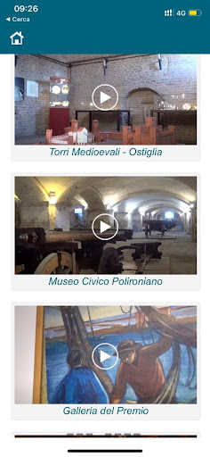 Android application Musei dell'Oltrepò Mantovano screenshort