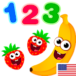 Cover Image of ดาวน์โหลด ตลกอาหาร 123! เกมตัวเลขสำหรับเด็กสำหรับเด็กวัยหัดเดิน 3.1.0 APK
