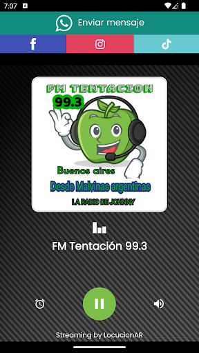 Android application FM Tentación 99.3 screenshort