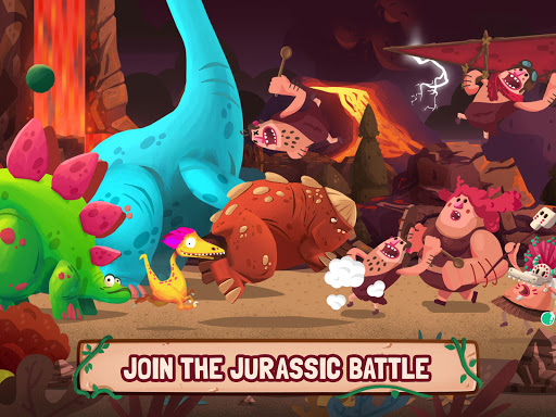 Dino Bash - Dinosaurs tegen Cavemen Tower Defense Wars