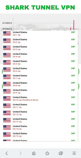 Shark Tunnel india VPN Screen 3