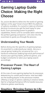 Gaming Laptop Guide Choice