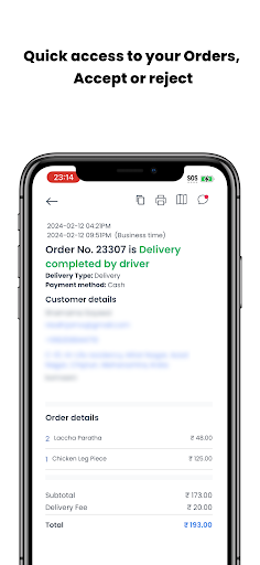 KDS Business App Screen 3