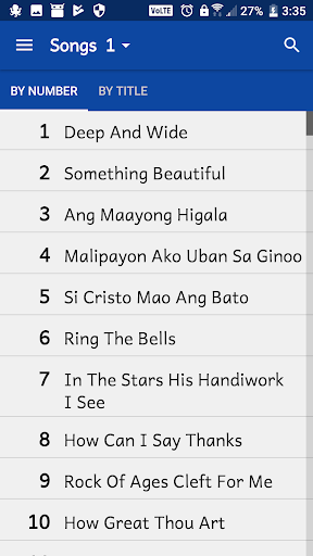 Android application Talaandig Song Book screenshort