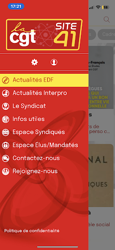 Android application CGT SITE 41 screenshort