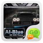 Cover Image of Download GO SMS PRO AiBlue ThemeEX 1.0 APK