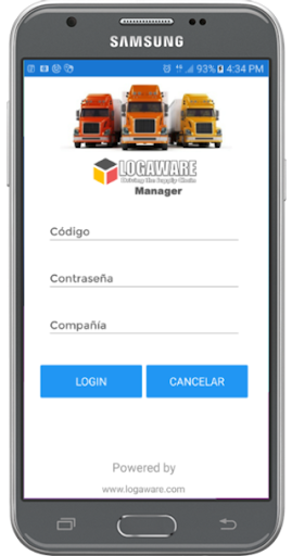 Android application LOGAWARE Manager screenshort
