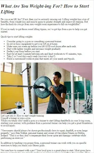 How to Weightlifting Exercises