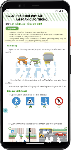 Android application Đạo Đức Lớp3 screenshort