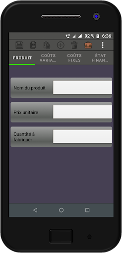 Aperçu de l'application