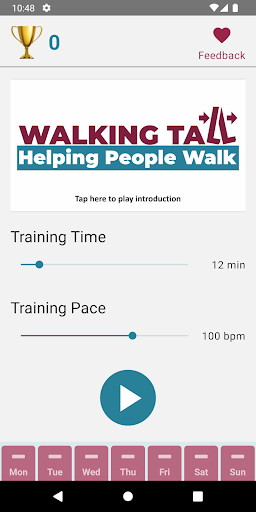 Android application Walking Tall screenshort