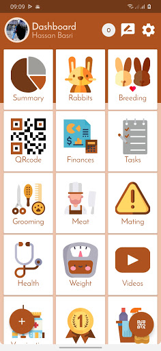 Android application Rabbit Farm record management screenshort