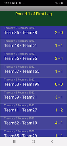 Soccer Tournament Management Screen 3