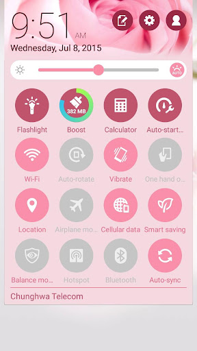 Rose ASUS ZenUI Theme Screen 3