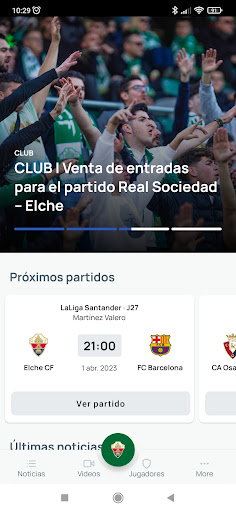 Elche CF - Official App Screen 3