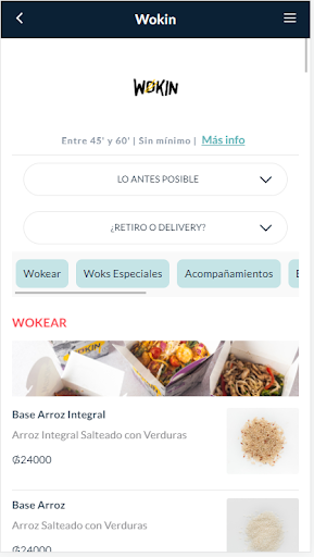 Android application Wokin screenshort