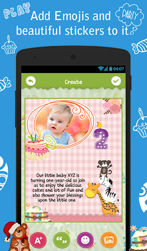Birthday Party Invitation Screen 2