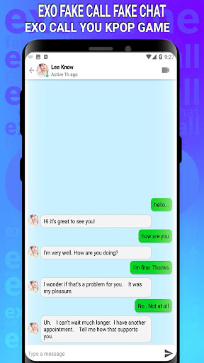 EXO Fake Call Fake Chat Screen 3