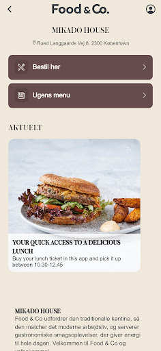 Android application Mikado by Food & Co screenshort