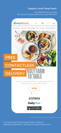 Android application DirectFood.Store screenshort
