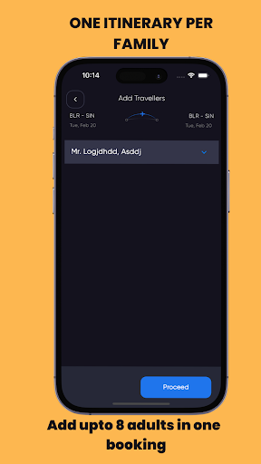 FlightGen Flight Itinerary App Screen 3
