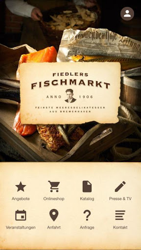 Android application Fiedlers Fischmarkt screenshort