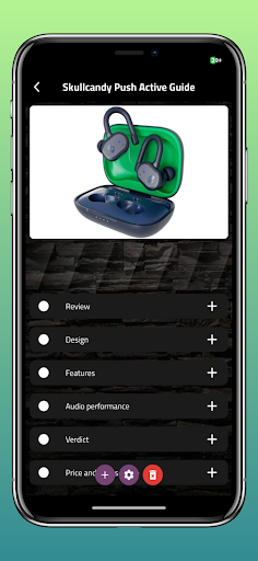 Android application Skullcandy Push Active Guide screenshort