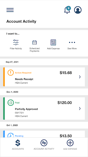 myFlexSpend Screen 2